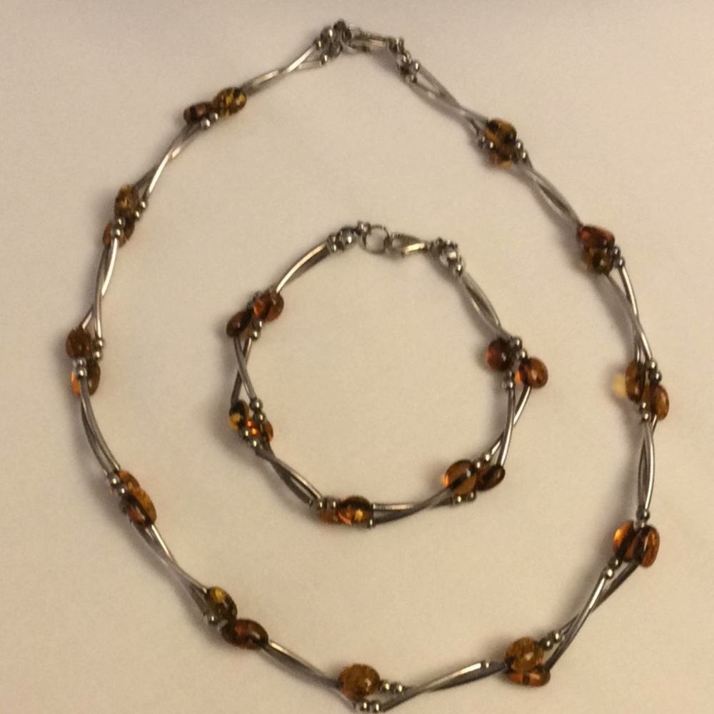 Vintage Baltic Amber Set